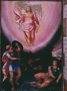 Resurrezione, da un facsimile del Breviario di Re Filippo II di Spagna, 1569 (pergamena)